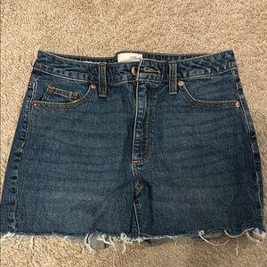 Blue Denim Cutoff Shorts